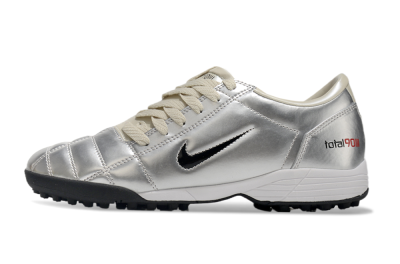 Nike Total 90 II TF Low-Tops Football Shoes - Silver/Green/Red