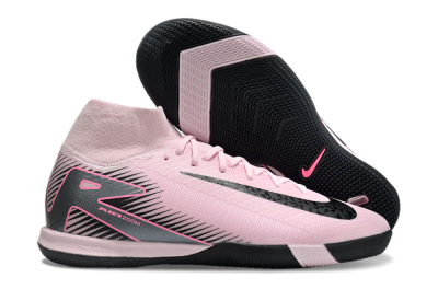 Nike Air Zoom Mercurial Superfly 10 Elite IC High-Tops Football Shoes - Pink/Black