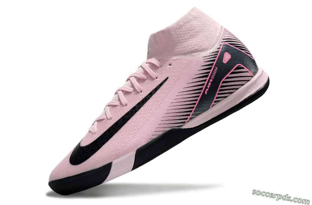 Nike Air Zoom Mercurial Superfly 10 Elite IC High-Tops Football Shoes - Pink/Black 5