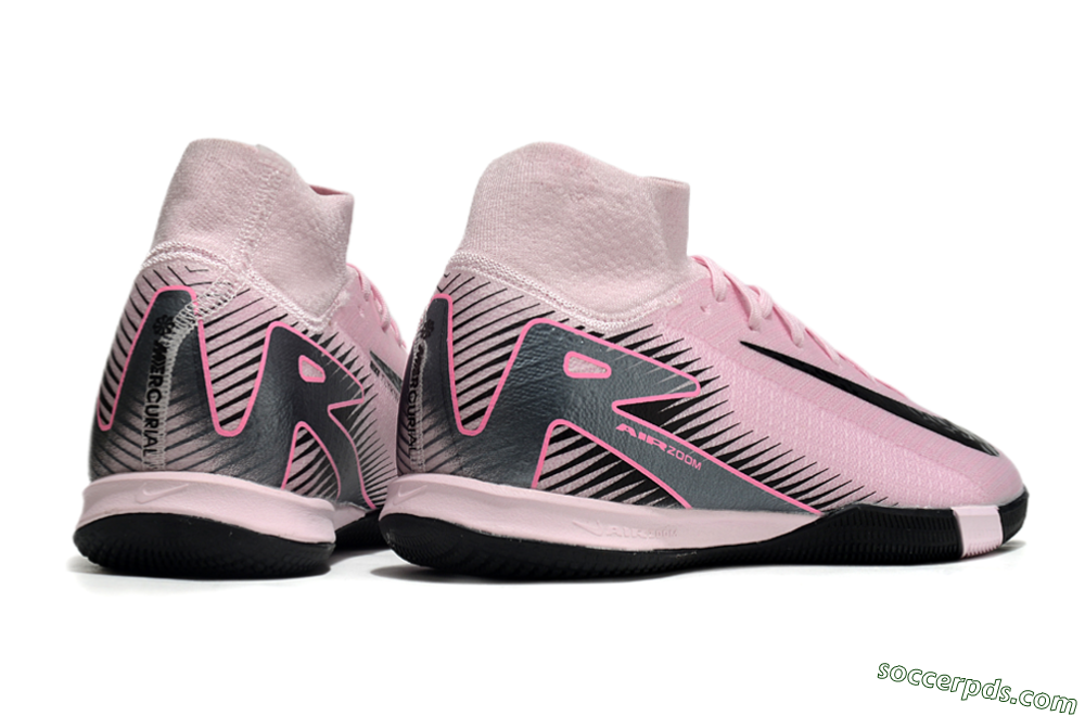 Nike Air Zoom Mercurial Superfly 10 Elite IC High-Tops Football Shoes - Pink/Black 6