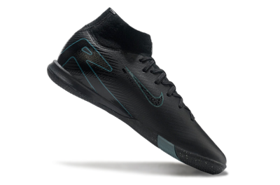 Nike Air Zoom Mercurial Superfly 10 Elite IC High-Tops Football Shoes - Black/Blue