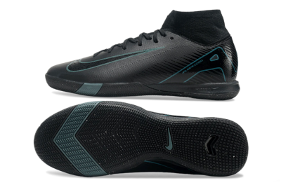 Nike Air Zoom Mercurial Superfly 10 Elite IC High-Tops Football Shoes - Black/Blue