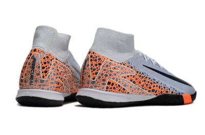 Nike Air Zoom Mercurial Superfly 10 Elite IC High-Tops Football Shoes - Grey/Black/Leopard