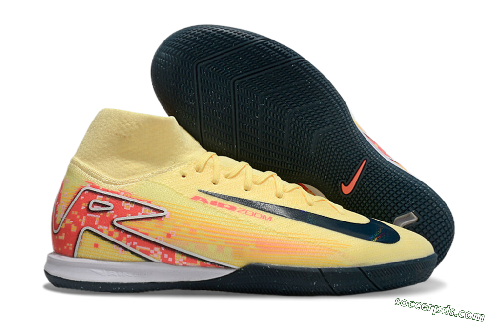 Nike Air Zoom Mercurial Superfly 10 Elite IC High-Tops Football Shoes - Yellow/Black/Red 1