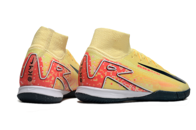 Nike Air Zoom Mercurial Superfly 10 Elite IC High-Tops Football Shoes - Yellow/Black/Red