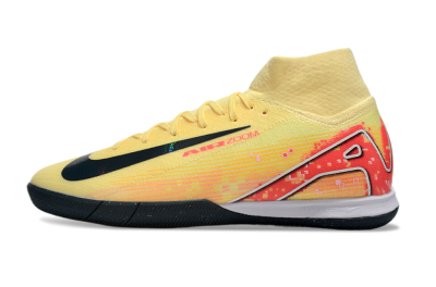Nike Air Zoom Mercurial Superfly 10 Elite IC High-Tops Football Shoes - Yellow/Black/Red