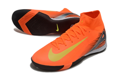 Nike Air Zoom Mercurial Superfly 10 Elite IC High-Tops Football Shoes - Red/Yellow/Black