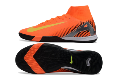 Nike Air Zoom Mercurial Superfly 10 Elite IC High-Tops Football Shoes - Red/Yellow/Black
