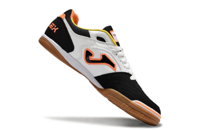 Joma Top Flex IC Low-Tops Football Shoes - White/Black/Orange