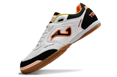 Joma Top Flex IC Low-Tops Football Shoes - White/Black/Orange