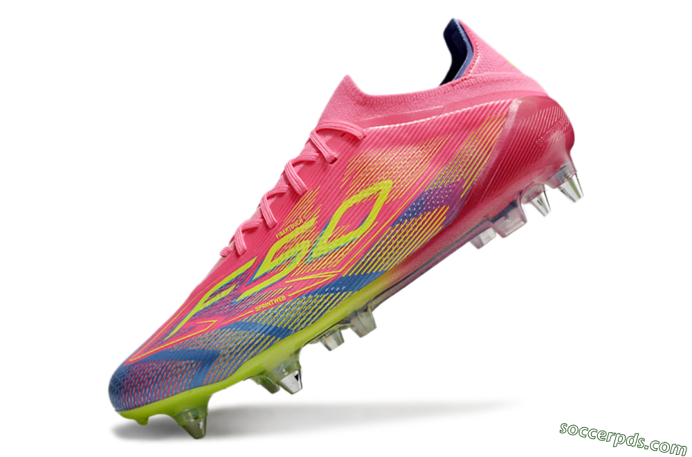 Adidas F50 Elite SG Low-Tops Football Boots - Red/Yellow/Blue 5