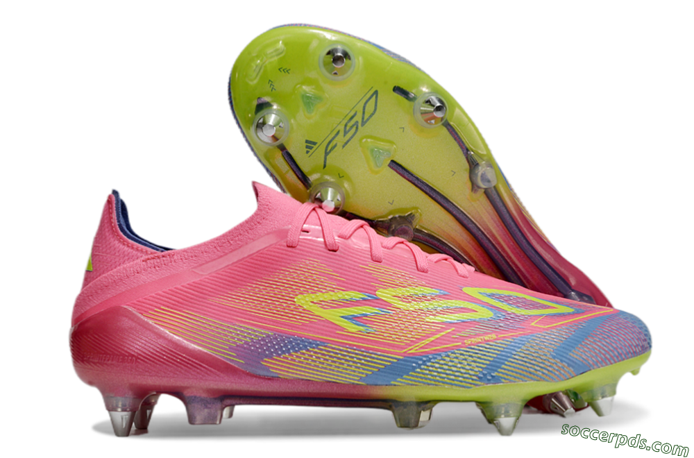 Adidas F50 Elite SG Low-Tops Football Boots - Red/Yellow/Blue 1
