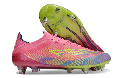 Adidas F50 Elite SG Low-Tops Football Boots - Red/Yellow/Blue