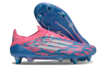 Adidas F50 Elite SG Low-Tops Football Boots - Blue/Pink/White