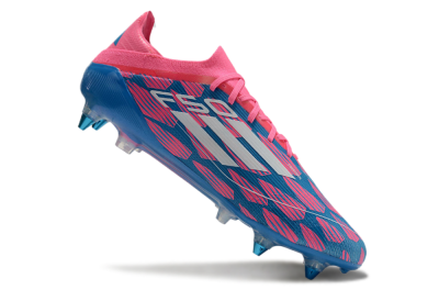 Adidas F50 Elite SG Low-Tops Football Boots - Blue/Pink/White