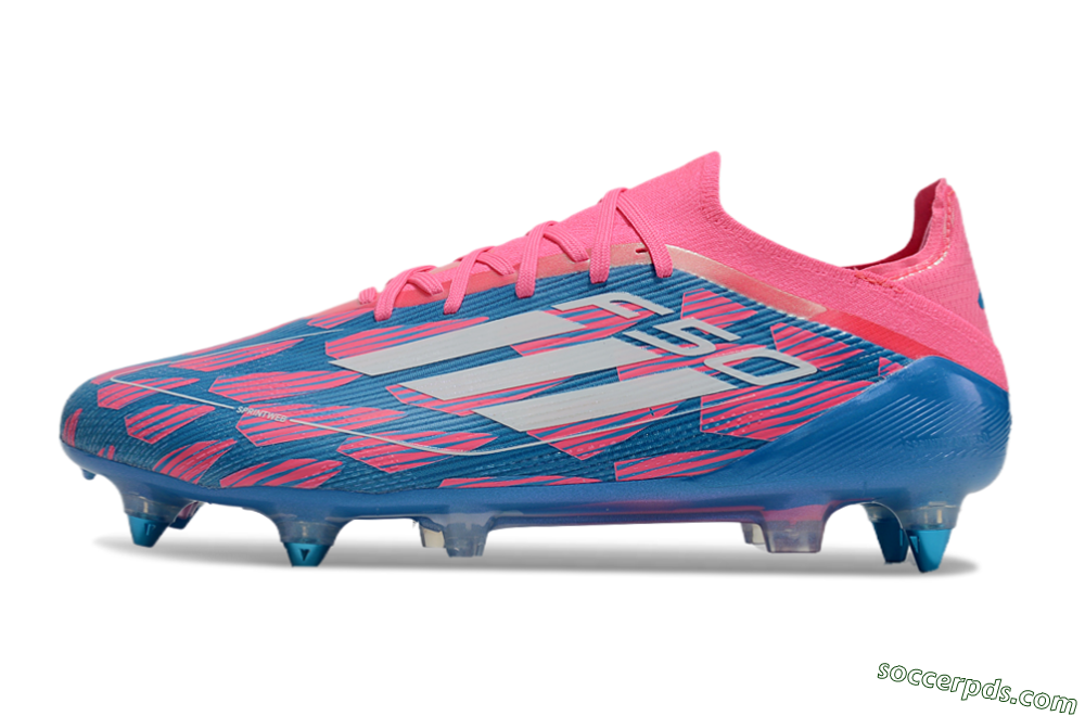 Adidas F50 Elite SG Low-Tops Football Boots - Blue/Pink/White 2
