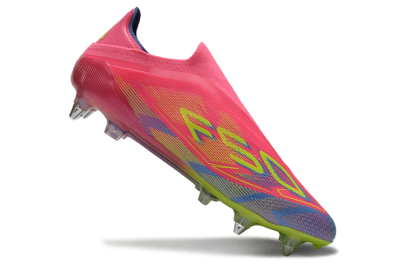 Adidas F50 Elite Laceless SG Low-Tops Football Boots - Red/Yellow/Blue