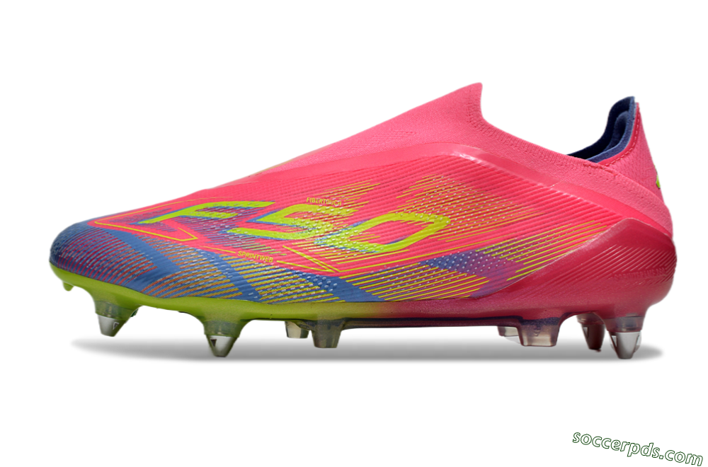 Adidas F50 Elite Laceless SG Low-Tops Football Boots - Red/Yellow/Blue 2