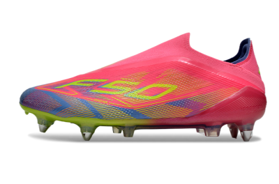 Adidas F50 Elite Laceless SG Low-Tops Football Boots - Red/Yellow/Blue