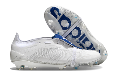 Adidas Predator Elite Foldover Tongue FG Low-Tops Football Boots - Beige/White/Blue