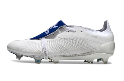 Adidas Predator Elite Foldover Tongue FG Low-Tops Football Boots - Beige/White/Blue
