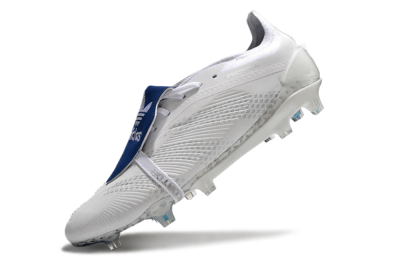Adidas Predator Elite Foldover Tongue FG Low-Tops Football Boots - Beige/White/Blue