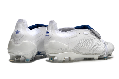Adidas Predator Elite Foldover Tongue FG Low-Tops Football Boots - Beige/White/Blue