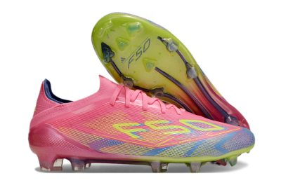 Adidas F50 Elite FG Low-Tops Football Boots - Red/Yellow/Blue