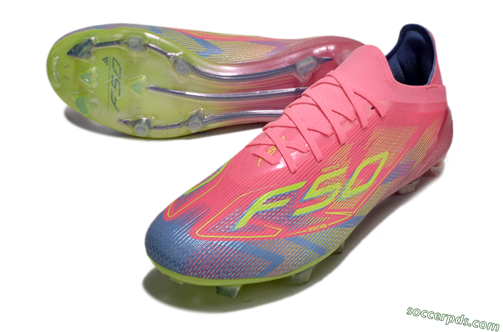 Adidas F50 Elite FG Low-Tops Football Boots - Red/Yellow/Blue 3