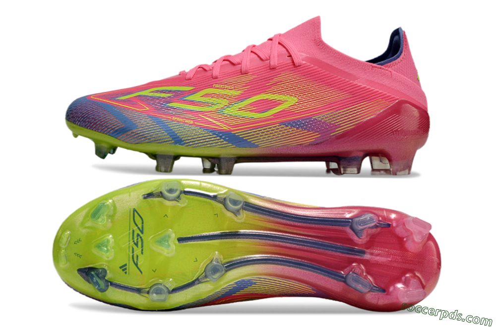 Adidas F50 Elite FG Low-Tops Football Boots - Red/Yellow/Blue 0