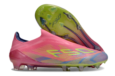 Adidas F50 Elite Laceless FG Low-Tops Football Boots - Red/Yellow/Blue