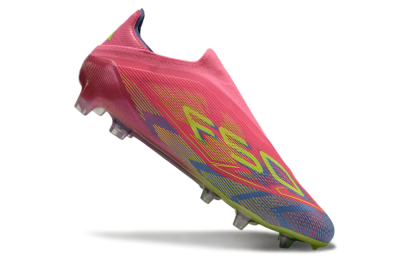 Adidas F50 Elite Laceless FG Low-Tops Football Boots - Red/Yellow/Blue