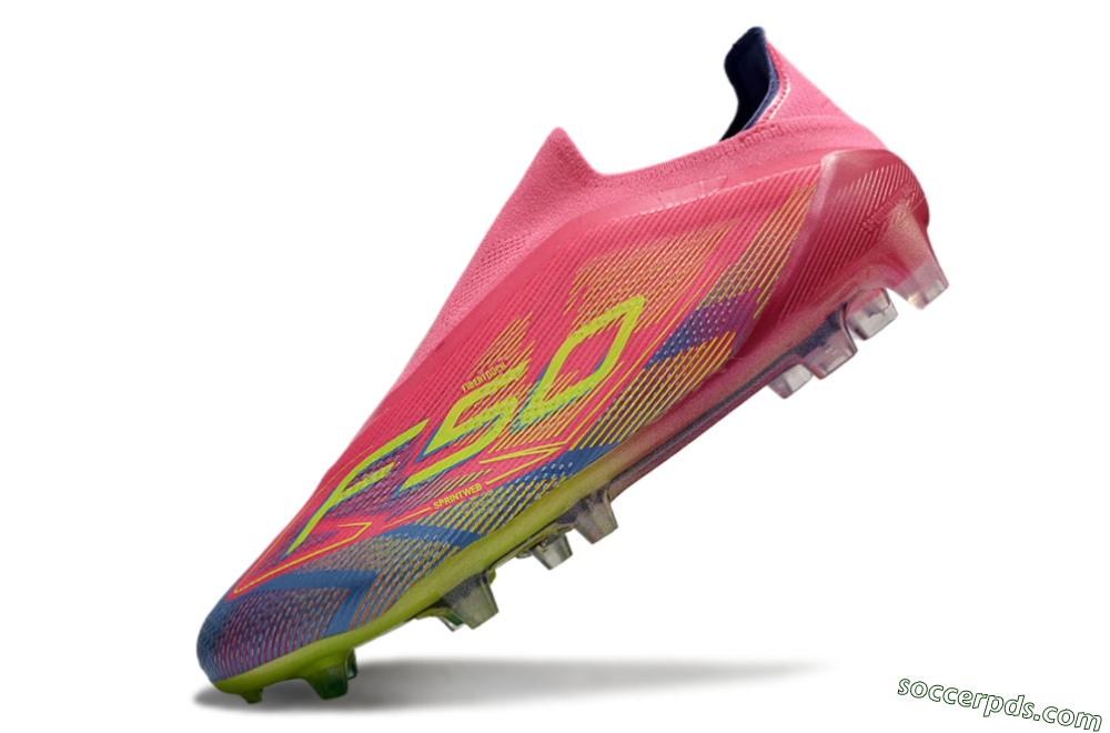 Adidas F50 Elite Laceless FG Low-Tops Football Boots - Red/Yellow/Blue 5