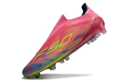 Adidas F50 Elite Laceless FG Low-Tops Football Boots - Red/Yellow/Blue