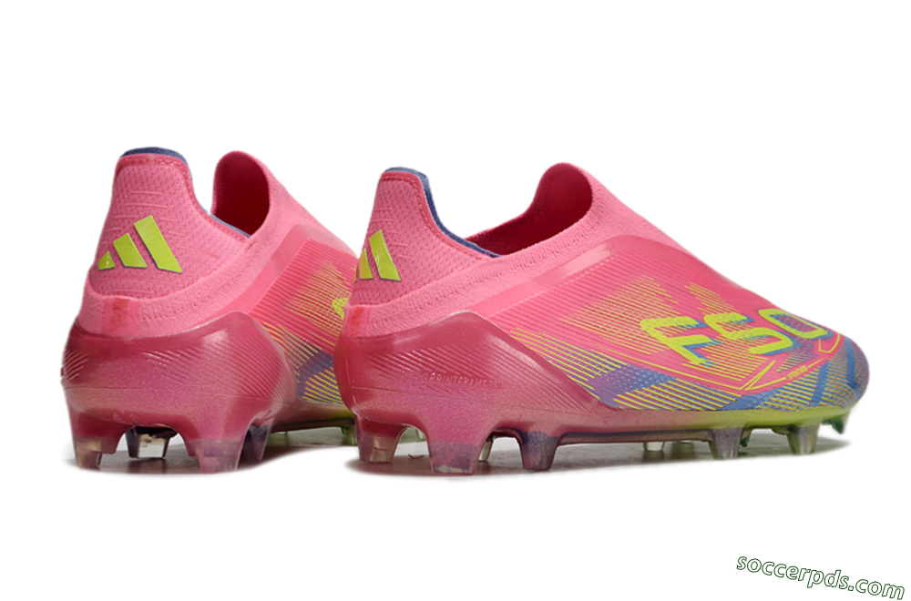 Adidas F50 Elite Laceless FG Low-Tops Football Boots - Red/Yellow/Blue 6