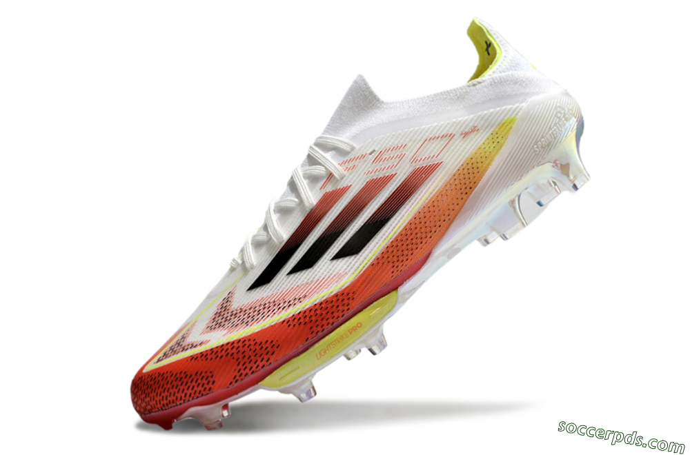 Adidas F50+ Lightstrike Elite FG Low-Tops Football Boots - Red/White/Yellow 5