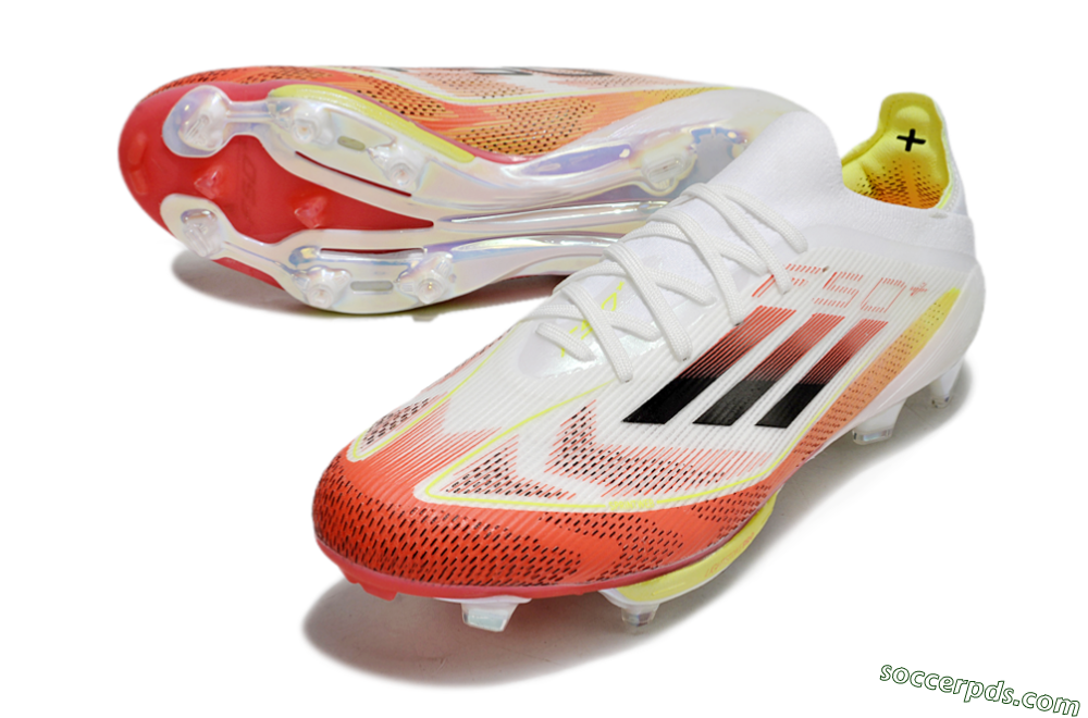 Adidas F50+ Lightstrike Elite FG Low-Tops Football Boots - Red/White/Yellow 3