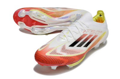 Adidas F50+ Lightstrike Elite FG Low-Tops Football Boots - Red/White/Yellow
