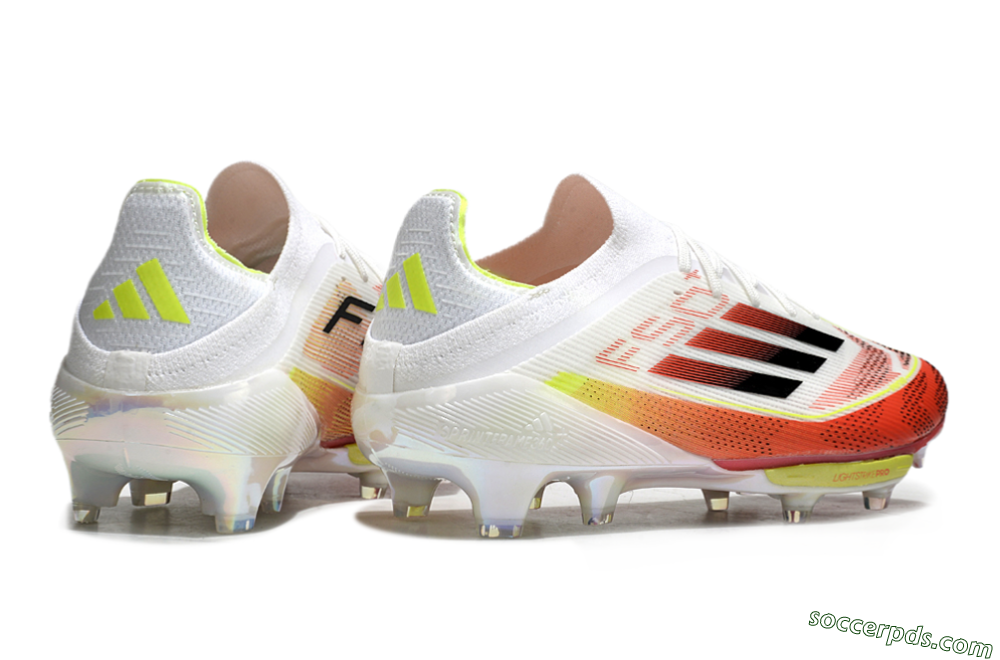Adidas F50+ Lightstrike Elite FG Low-Tops Football Boots - Red/White/Yellow 6