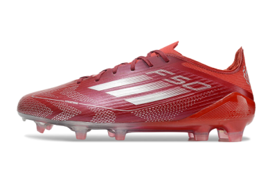 Adidas F50 Elite FG Low-Tops Football Boots - Red/Silver/White