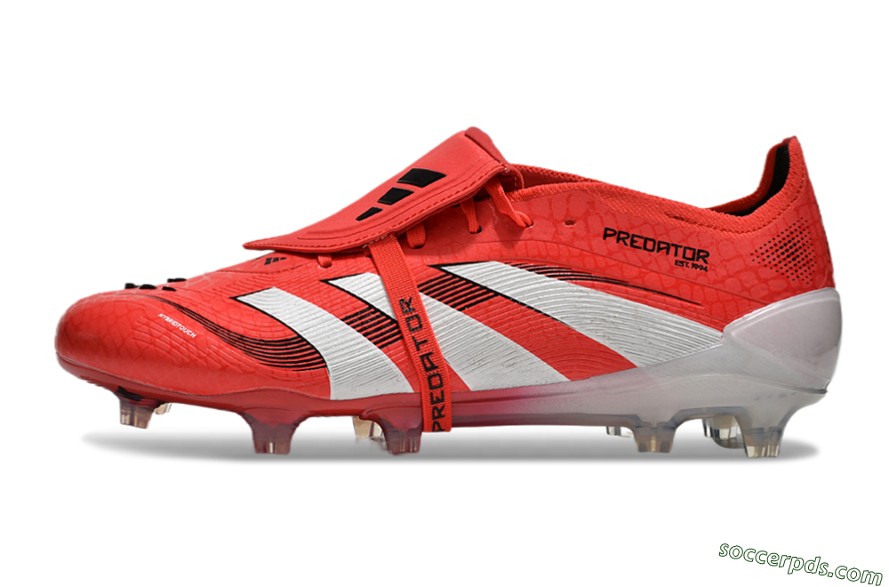 Adidas Predator Elite Foldover Tongue 2025 Pure Victory FG Low-Tops Football Boots - Lucid Red/White/Black 4