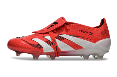 Adidas Predator Elite Foldover Tongue 2025 Pure Victory FG Low-Tops Football Boots - Lucid Red/White/Black