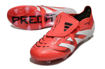 Adidas Predator Elite Foldover Tongue 2025 Pure Victory FG Low-Tops Football Boots - Lucid Red/White/Black