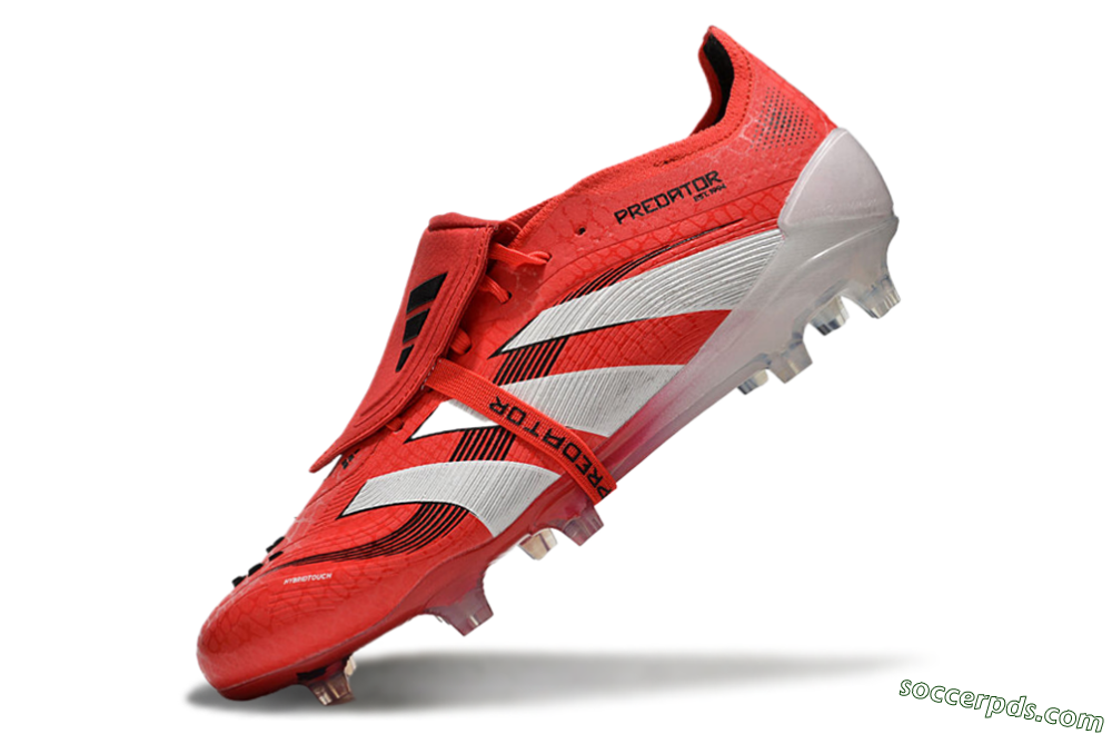 Adidas Predator Elite Foldover Tongue 2025 Pure Victory FG Low-Tops Football Boots - Lucid Red/White/Black 1