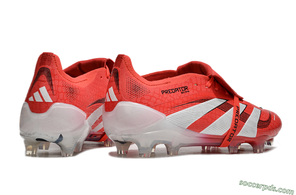 Adidas Predator Elite Foldover Tongue 2025 Pure Victory FG Low-Tops Football Boots - Lucid Red/White/Black 0