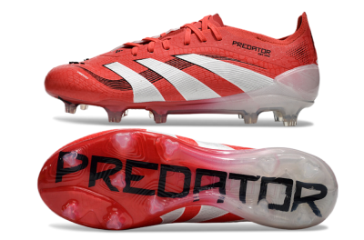 Adidas Predator Elite 2025 Pure Victory FG Low-Tops Football Boots - Lucid Red/White/Black