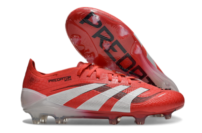 Adidas Predator Elite 2025 Pure Victory FG Low-Tops Football Boots - Lucid Red/White/Black