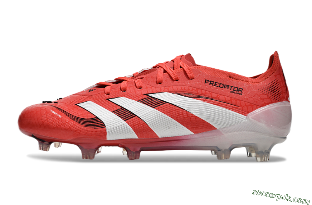 Adidas Predator Elite 2025 Pure Victory FG Low-Tops Football Boots - Lucid Red/White/Black 2
