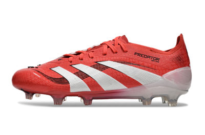 Adidas Predator Elite 2025 Pure Victory FG Low-Tops Football Boots - Lucid Red/White/Black