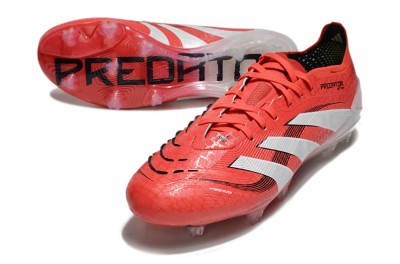 Adidas Predator Elite 2025 Pure Victory FG Low-Tops Football Boots - Lucid Red/White/Black